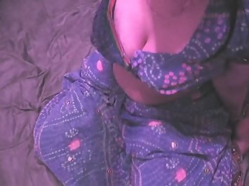 Sexy Bhabhi In Blue Sari Sex
